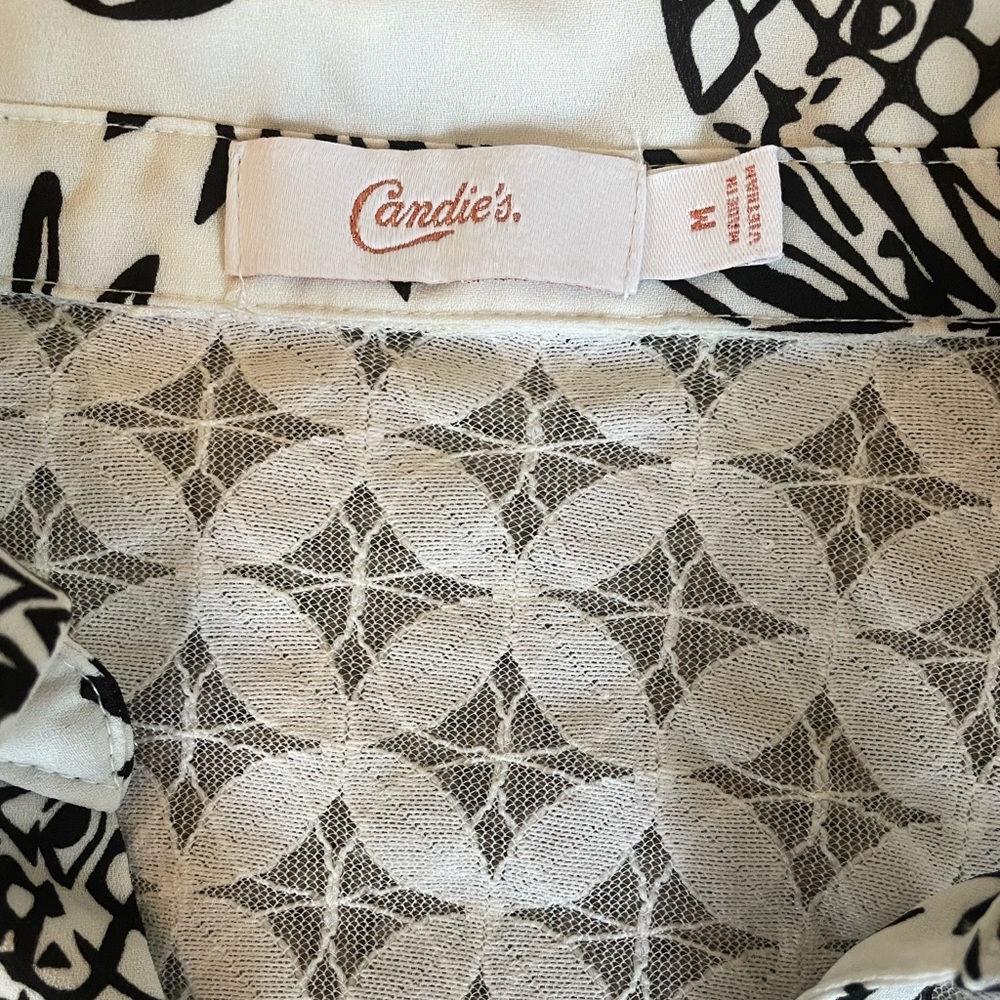 Candies Pineapple Tank Top Blouse - Picture 4 of 6